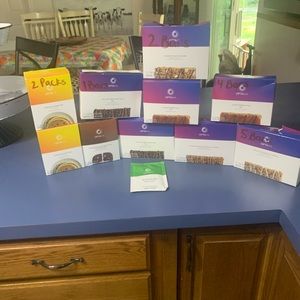 Optavia Bars, pancakes, brownies, & one pack of mashed potatoes.